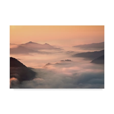 Fproject Przemyslaw 'Foggy Morning In The Mountains' Canvas Art,30x47